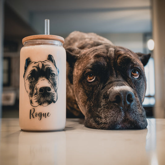 Custom Pet Beer Can Glass