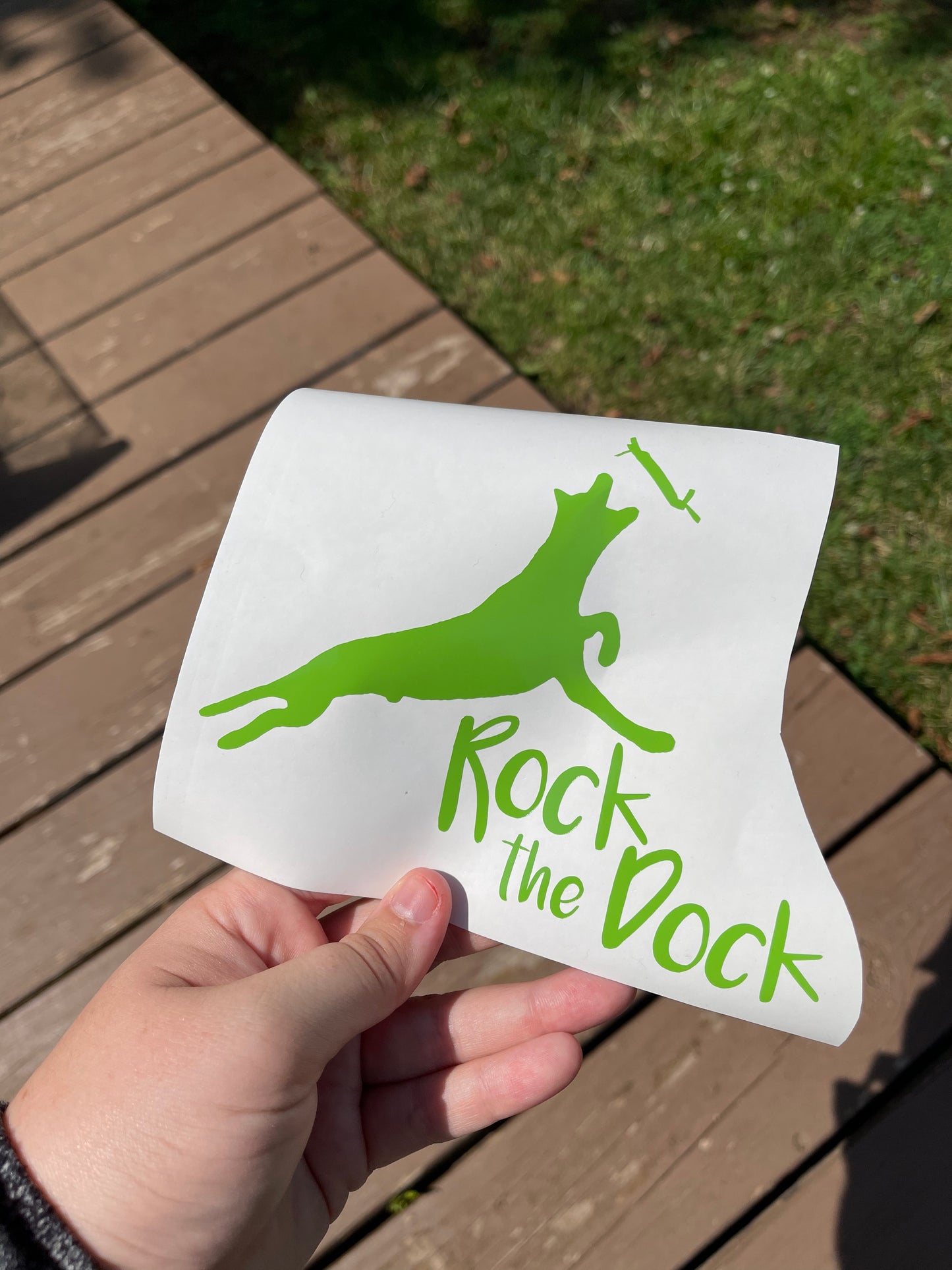 "Rock the Dock" Custom Decal