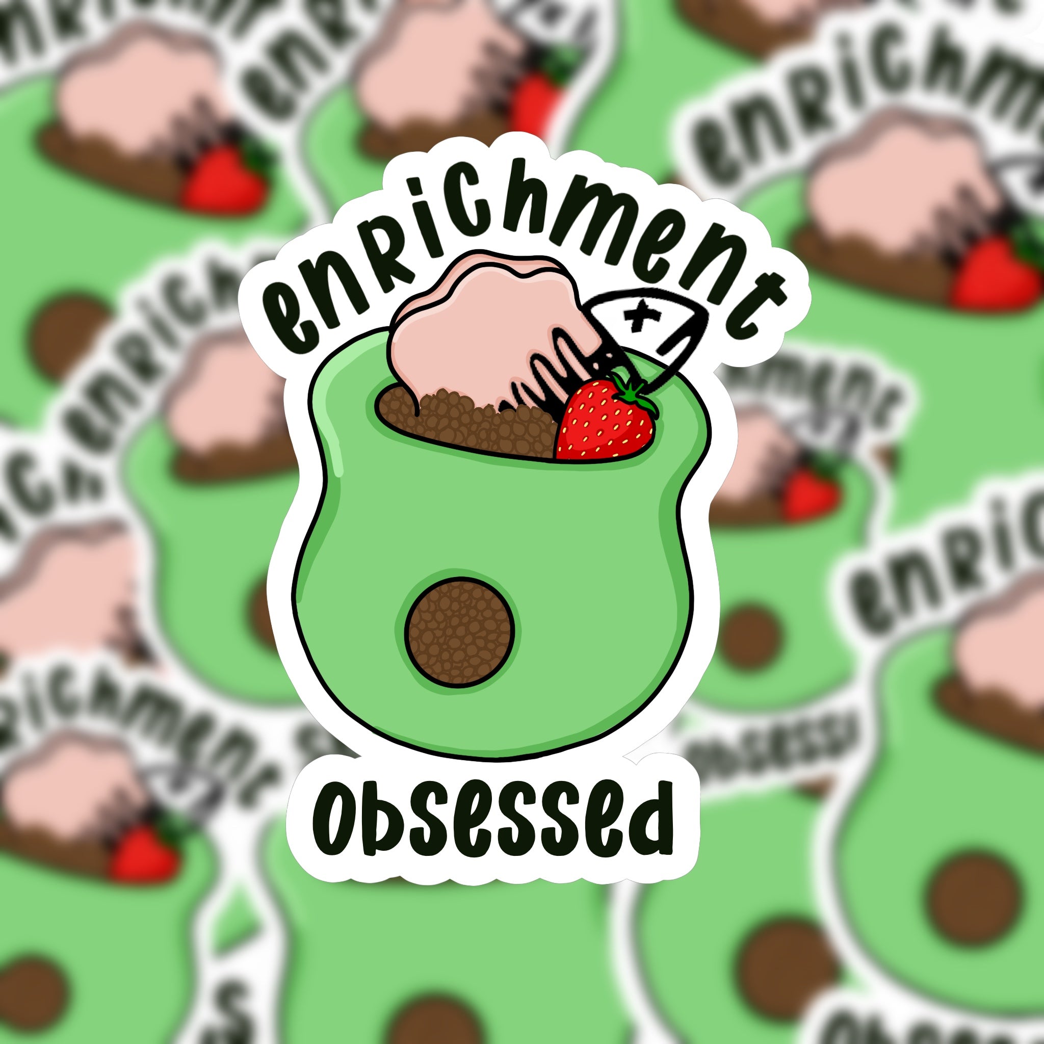 Enrichment Obsessed Sticker – Spoiled Dog Co.